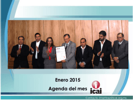 Enero 2015 Agenda del mes - RESI - Registro Estatal de Solicitudes