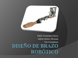 Diseño de brazo robotico
