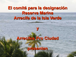 Reserva Marina ISLA VERDE por Arrecifes Pro Ciudad