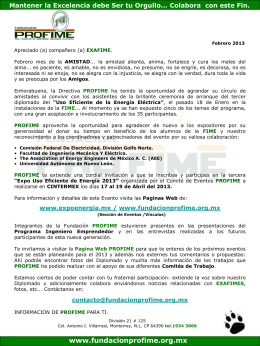 Febrero_2013 - Fundacion Pro-FIME