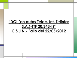 DGI (en autos Telec. Int. Telintar S.A.)-(TF 20.343-I)