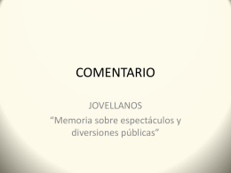 COMENTARIO Jovellanos