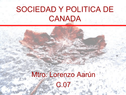 SOCIEDAD Y POLITICA DE CANADA C.07
