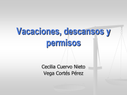 presentación ppt – descansos laborales, vacaciones y permisos