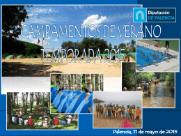 Presentación Campamentos de Verano 2015