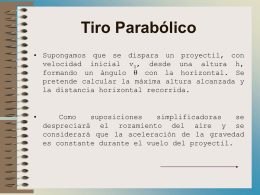 Tiro Parabólico - Gobierno de Canarias