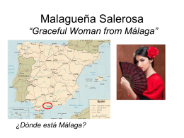 Malagueña Salerosa Graceful Woman from Málaga