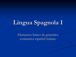 Lingua Spagnola I