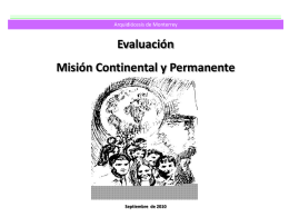 Evaluación Misión Continental y Permanente