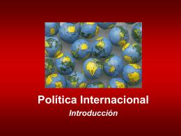 Introducción a la Política Internacional
