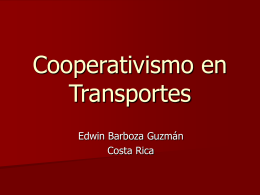 Cooperativismo en Transportes