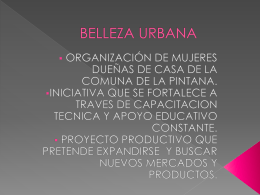 BELLEZA URBANA - TAC Acción Cultural