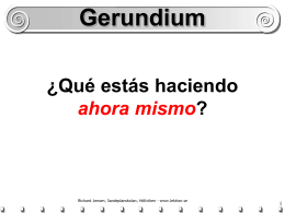 Gerundium - spanska4u