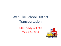 Autobus - Wahluke School District