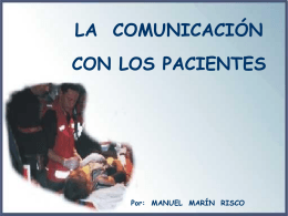 La comunicación con los pacientes
