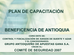 Diapositiva 1 - Beneficencia de Antioquia