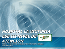 regresar - Hospital la Victoria ESE III Nivel