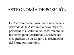 Archivo de astronomía de Posición
