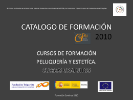 Presentación de PowerPoint - CATALOGO DE FORMACIÓN 2010