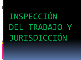 inspección y jurisdicción