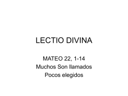 lectio divina mt 22,1-14 - Cada Católico con su Biblia