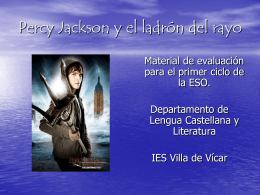 Percy Jackson y el ladrón del rayo - Biblioteca del IES Villa de Vícar