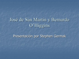 José de San Martín y Bernardo O`Higgins