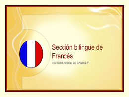 Sección bilingüe en francés IES Comuneros de