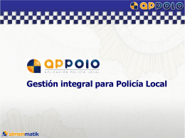 Aplicación de Policías Locales