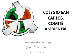 COLEGIO SAN CARLOS COMITÉ AMBIENTAL
