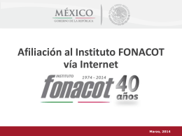 Afiliación al Instituto FONACOT vía Internet