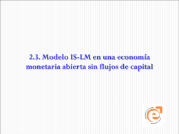 IS-LM en economías abiertas sin flujos de capital