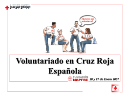 Voluntariado en Cruz Roja Española 20 y 27 de