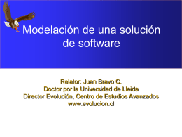Modelación de una solución de software - Evolución