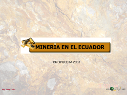 Minería en el Ecuador
