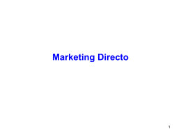 Concepto de Marketing directo