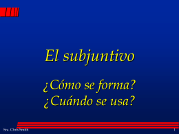PPT Subjunctive Formation #1