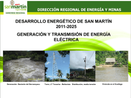 Desarrollo Energético de San Martín 2011