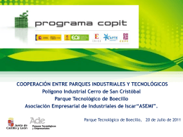 Presentación COPIT - ADE Parques Tecnológicos y Empresariales