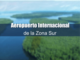 Proyecto aeropuerto Verde Zona Sur