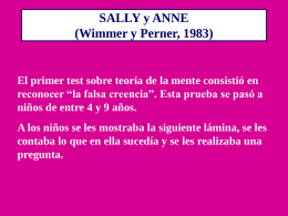 EXPERIMENTO 1: SALLY Y ANNA