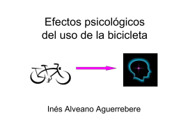 Efectos psicológicos del uso de la bicicleta