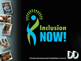 Florida Developmental Disabilities Council Inclusión