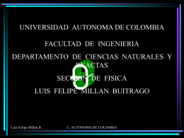Potencial eléctrico - Universidad Autónoma de Colombia