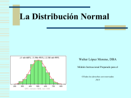 Presentación sobre la distribución norma