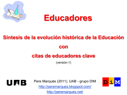 Educadores - Web de Pere Marquès