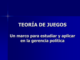 TEORÍA DE JUEGOS - Red de Partidos Políticos