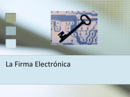 La Firma Electronica - Maestra