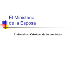 Responsabilidades de la Esposa - Universidad Cristiana de Las