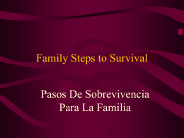 Family Steps to Survival